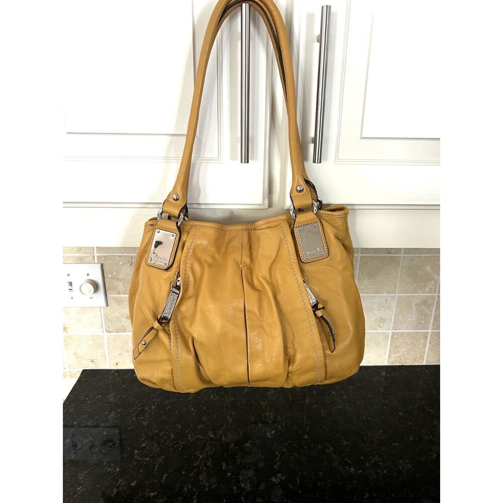 Tiganello Mustard Yellow Merigold Soft Glove Leather Purse Shoulder Bag